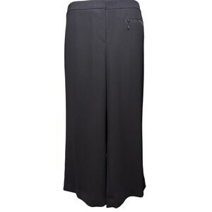 Vince Camuto Womens Black‎ Wide Leg Pants Size 16W Flowy Minimalist Classic